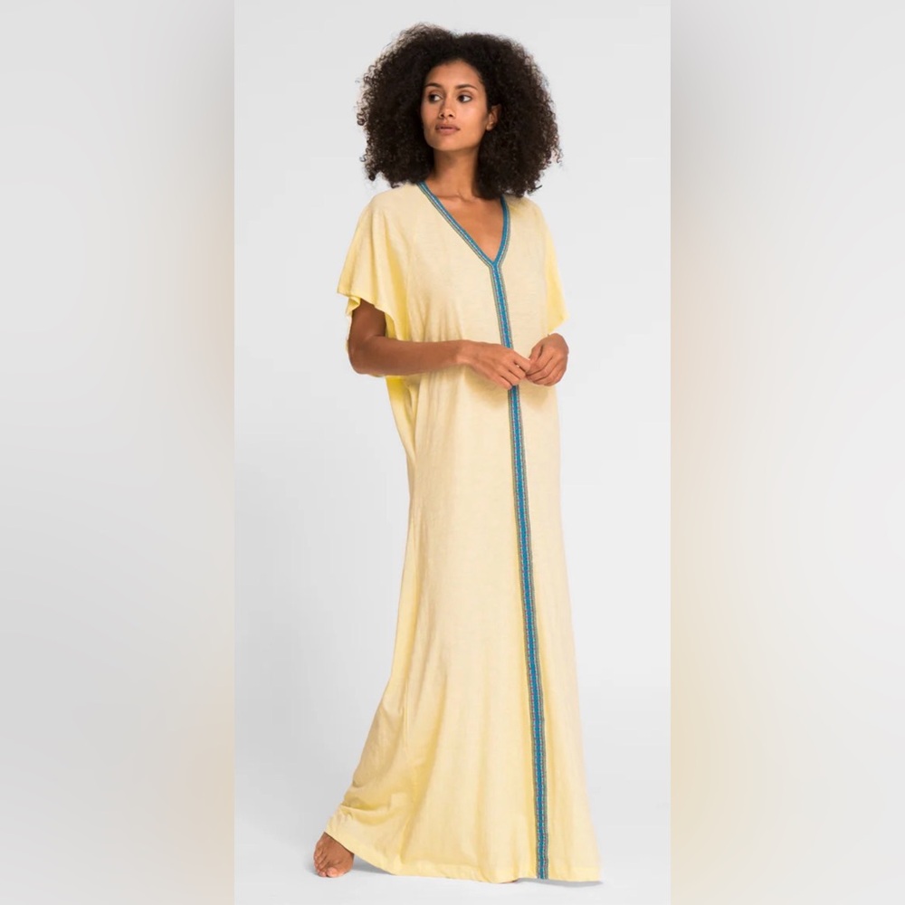 PITUSA- Pima Abaya yellow dress NWT